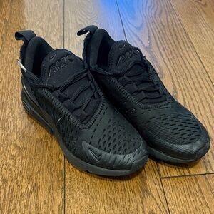 Nike Kids Air Max 270 Triple Black Sneakers